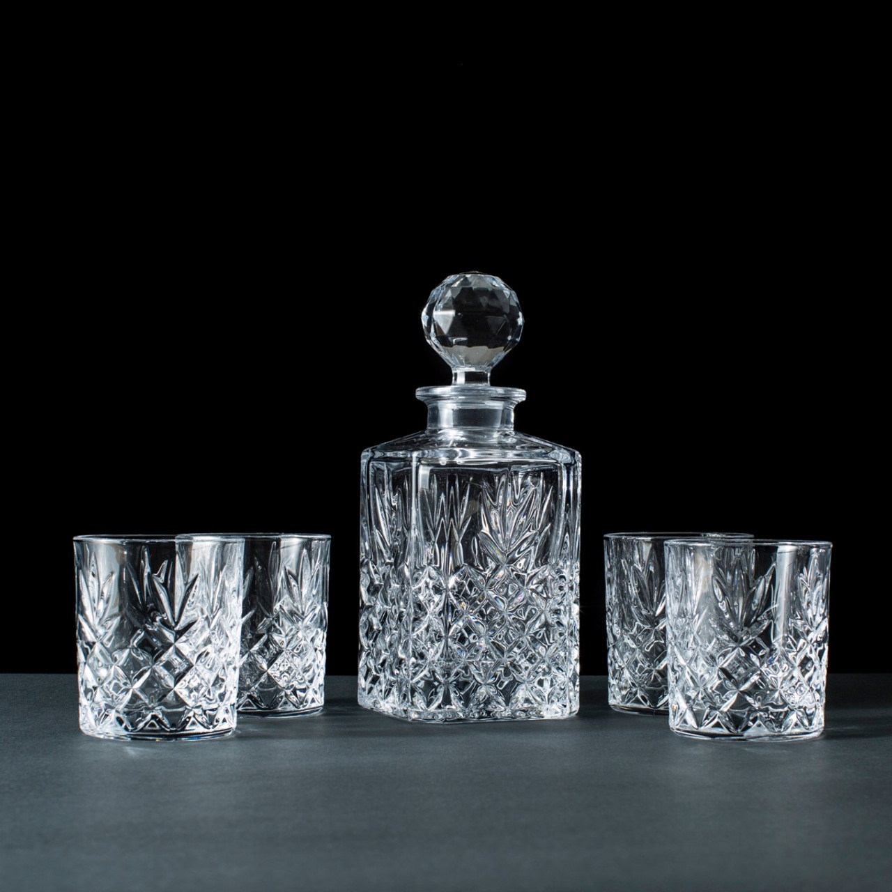 Galway Crystal Renmore Decanter Drink Ware Sets, Transparent