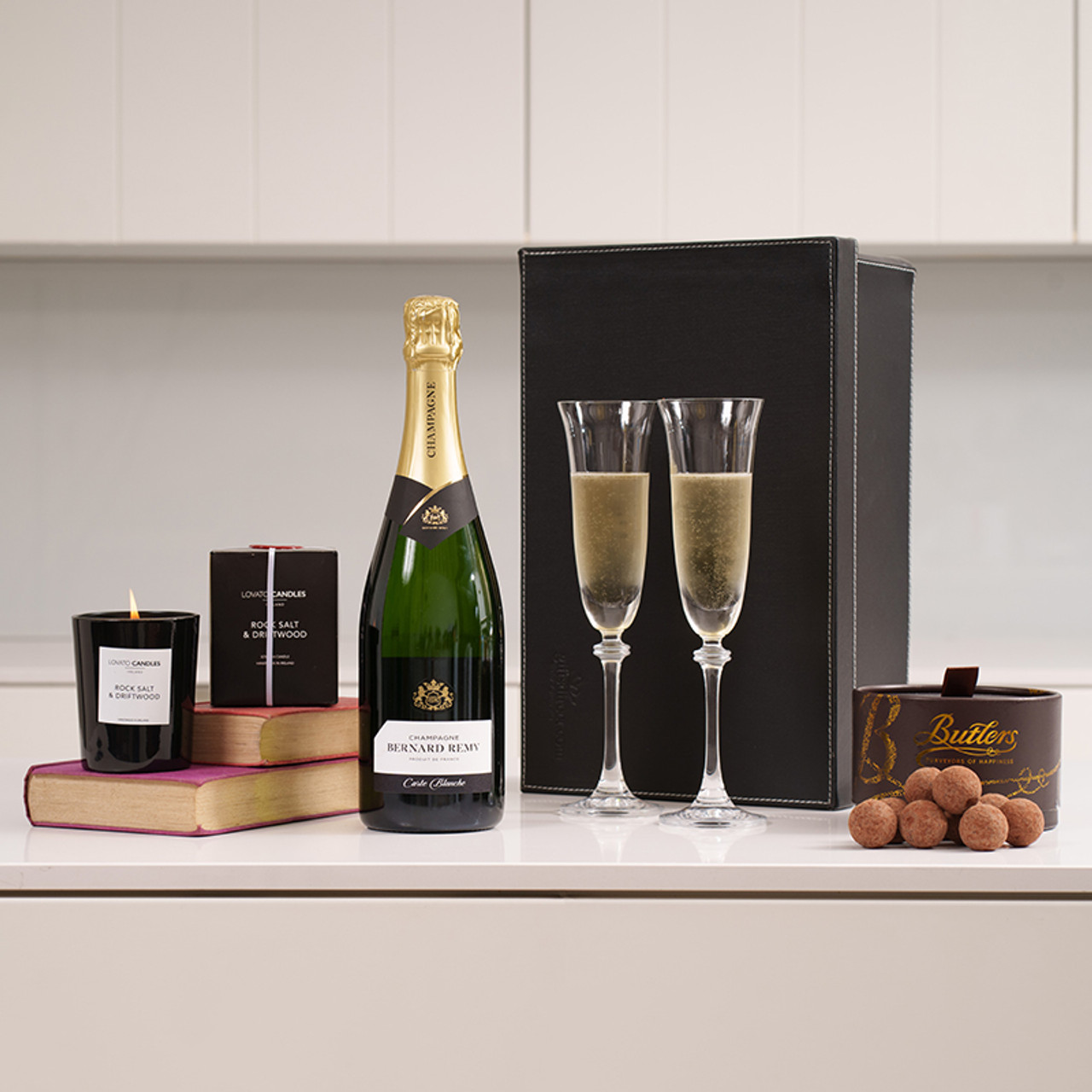 Champagne & Candle gift Set