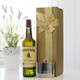 Jameson Irish Whiskey gift set featuring a green bottle with red cap, Mullingar Pewter hip flask, and gold ribboned gift box – premium Irish gift for whiskey lovers. Jameson Irish Whiskey gift set featuring a green bottle with red cap, Mullingar Pewter hip flask, and gold ribboned gift box – premium Irish gift for whiskey lovers.