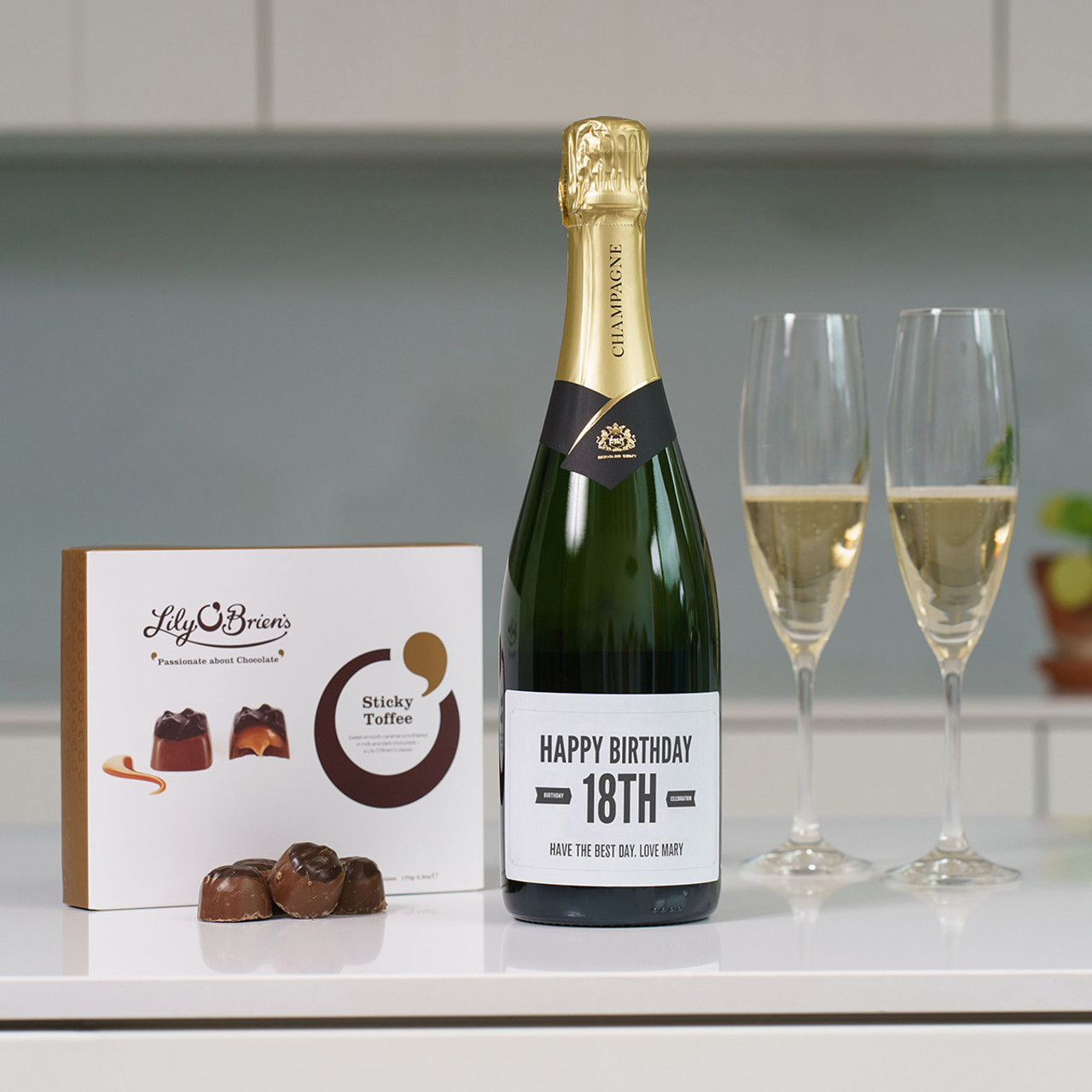 Happy 18th Personalised Champagne