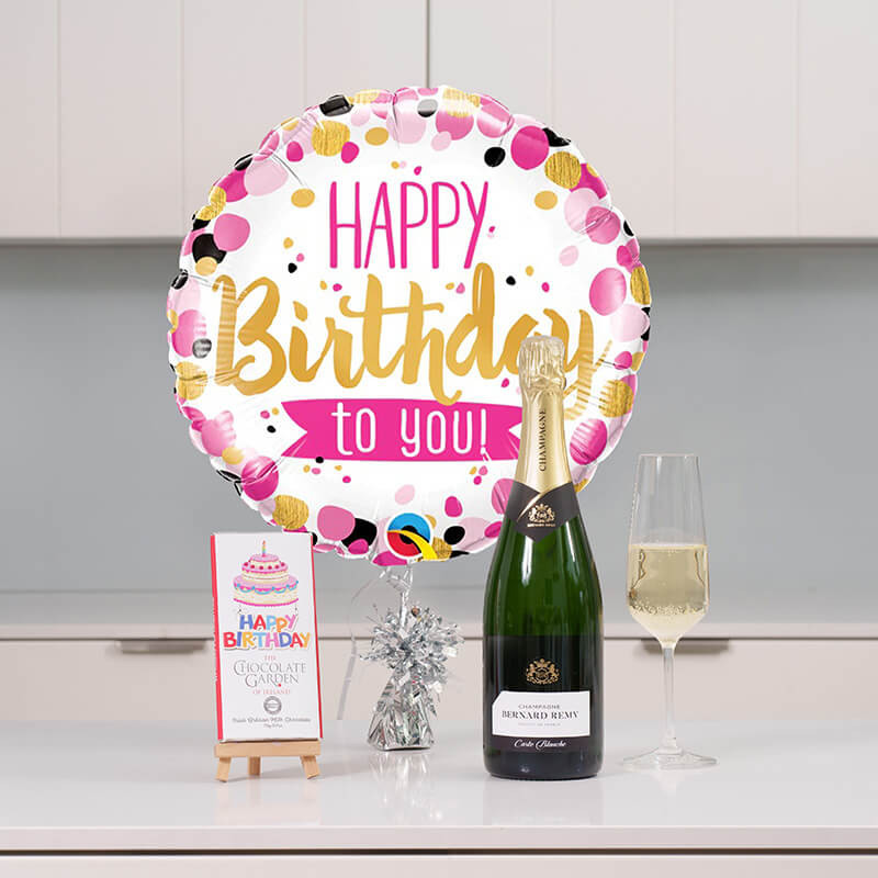 Happy Birthday to Her Balloon & Bubbles Gift