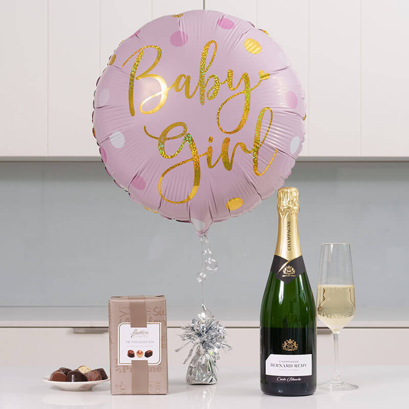It's A Girl! Balloon & Bubbles Gift