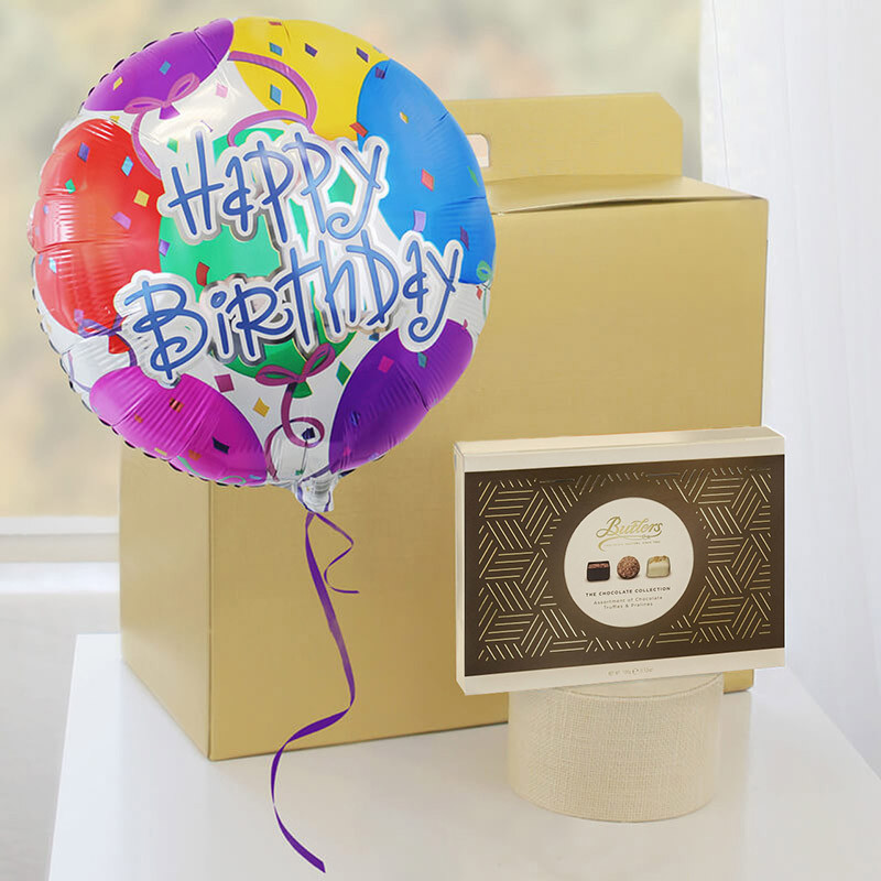 Happy Birthday Balloon & Butlers Chocolates