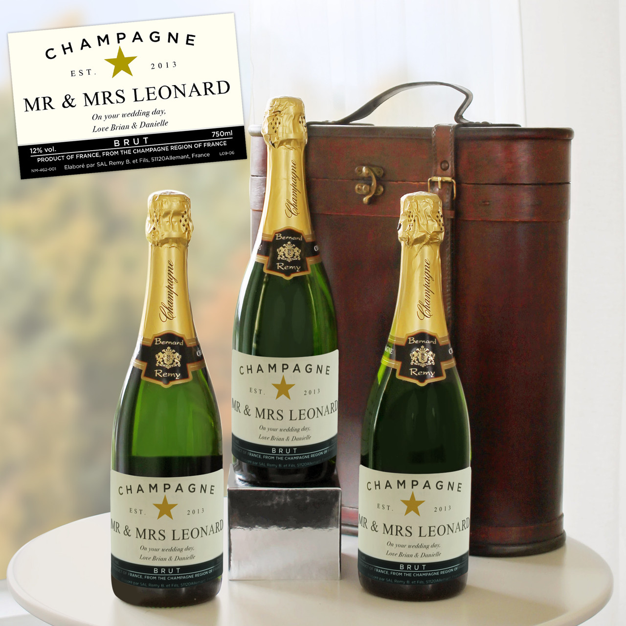 Personalised Champagne Triple Celebration Gift Pack