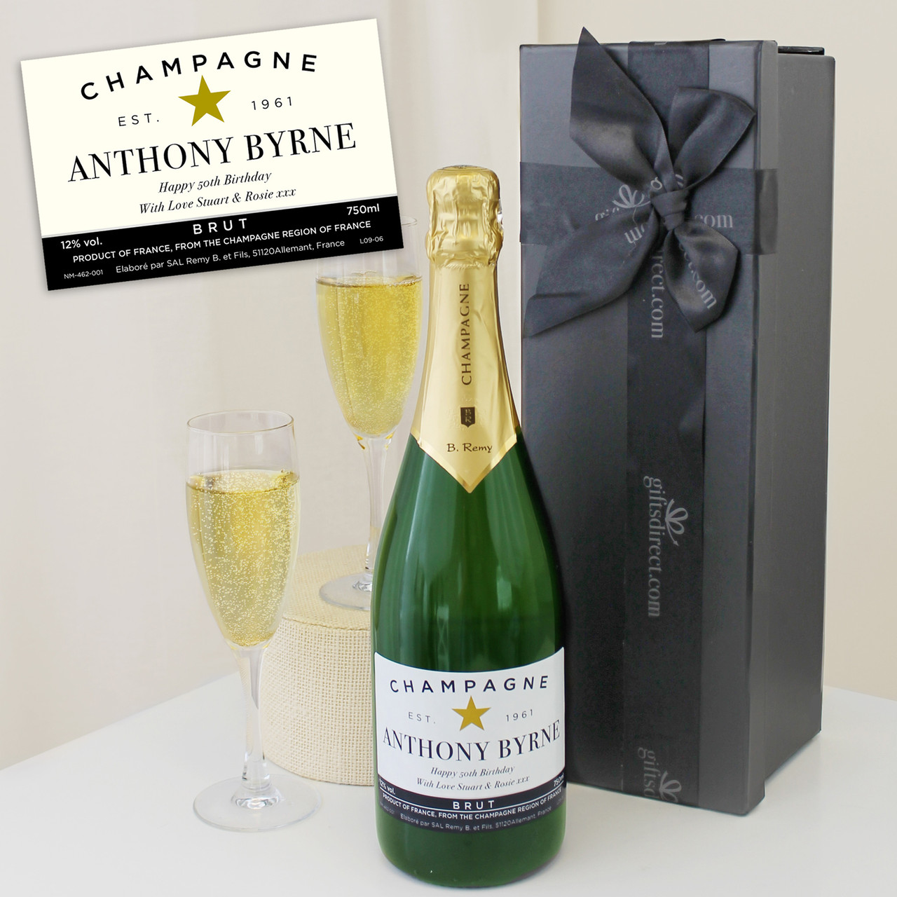 Personalised Brut Champagne