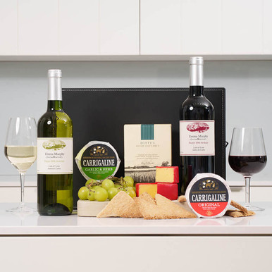 Personalised Fine Wine & Gourmet Cheese Hamper - Gifts Direct