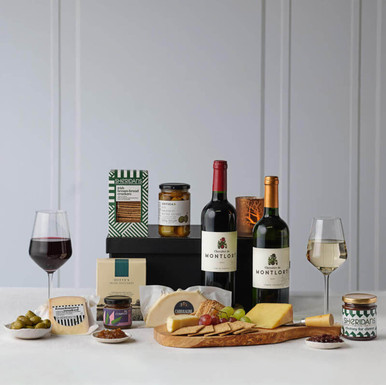 The Deluxe Wine and Cheese Gift Box - Gifts Direct