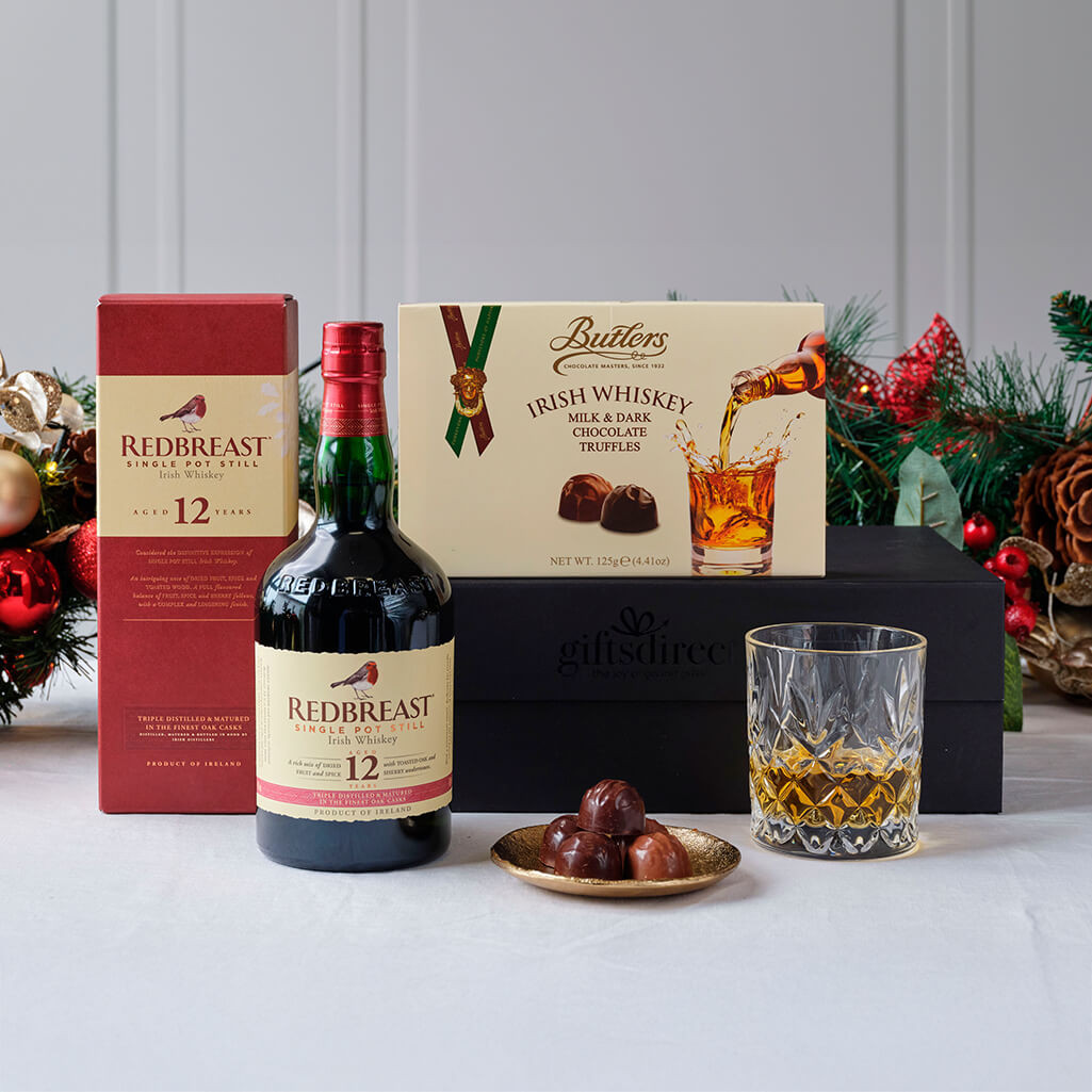 Red Breast Whiskey And Chocolate Gift