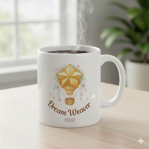 Personalized Ceramic Mug – 15 oz Budget Mug – One-Side Custom Print Photo, Logo, Text