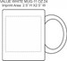 Personalized Ceramic Mug – 11 oz Budget Mug – One-Side Custom Print Photo, Logo, Text