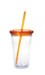 Good Value Clear Tumbler with Colored Lid - 18 oz.