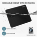 Custom Mouse Pad, Comfortable, with Non-Slip Rubber Base, Washable, with Comfortable Cloth, for Computers, Laptops Mouse 7.1" x 8.7", Black