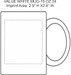 Personalized Ceramic Mug – 15 oz Budget Mug – One-Side Custom Print Photo, Logo, Text