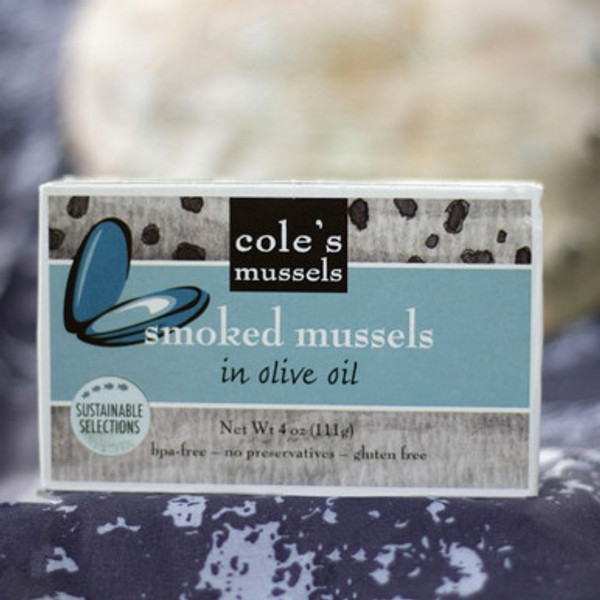 Smoked Mussels Packed in Olive Oil - 3.7 oz