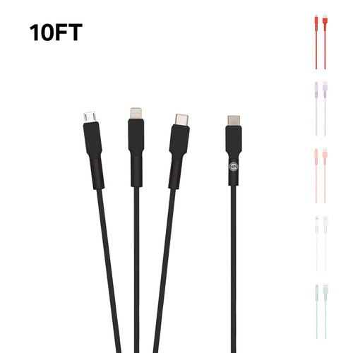 CONNECT 10ft Type-C to 3-in-1 Cable