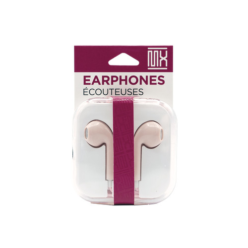 Wired Earphones with 3.5mm AUX - Pink