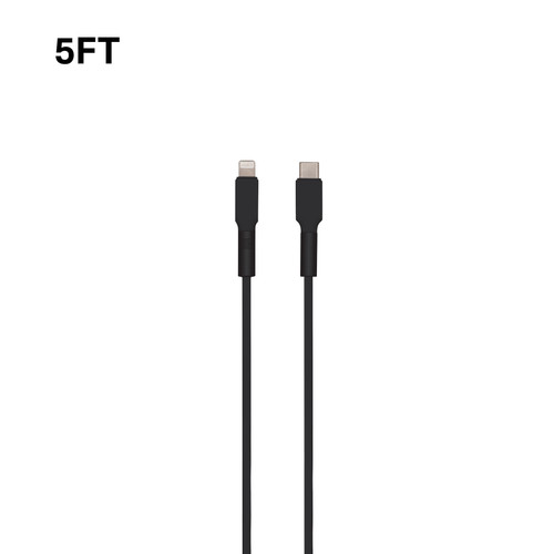 5ft Type-C to Lightning Cable - Black