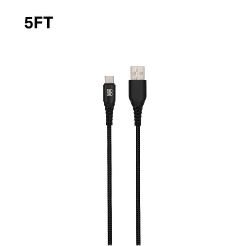 5ft Heavy Duty Type-C Cable - Black