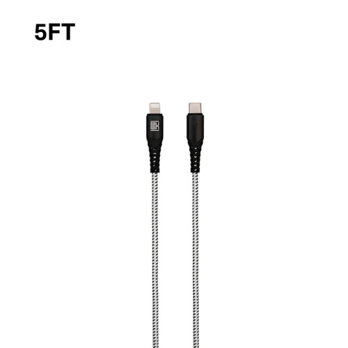 5ft Heavy Duty Type-C to Lightning Cable - Dark Gray