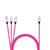 CONNECT 10ft Type-C to 3-in-1 Neon Cable
