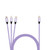 CONNECT 10ft Type-C to 3-in-1 Neon Cable