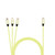 CONNECT 10ft Type-C to 3-in-1 Neon Cable
