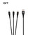 10ft Heavy Duty 3-in-1 Cable - Black