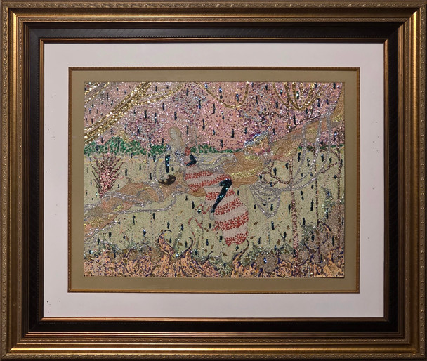 “Dame Américaine Dans Les Bois” by L. C. Atencio (Original Painting)