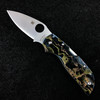 Spyderco Chaparral Folding Knife Raffir Noble Brass/Acrylic (2.8" Satin) C152RNP
