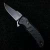 Hogue X1 Microflip Drop Point Flipper Knife Matte Black (2.6" Black) 24176
