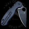 Spyderco Para 3 Lightweight Compression Lock Folding Knife Black FRN (3" Black)