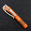 Microtech Siphon 2 Hunter Orange w/ Apocalyptic Internals & Lever Stainless Steel EDC Pen 401-SS-HOAP