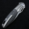 Twosun TS162 S90V Carbon Fiber Titanium Flipper Pocket Folding Knife