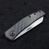 Zero Tolerance 0230 Jens Anso Slipjoint Folding Knife 2.6" CPM-20CV Sheepsfoot Carbon Fiber Handles