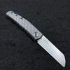 Zero Tolerance 0230 Jens Anso Slipjoint Folding Knife 2.6" CPM-20CV Sheepsfoot Carbon Fiber Handles