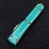 Microtech Ultratech T/E Bounty Hunter OTF Green Distressed Handle Apoc Blade 123-10 BH