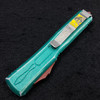 Microtech Ultratech T/E Bounty Hunter OTF Green Distressed Handle Apoc Blade 123-10 BH