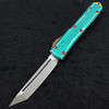 Microtech UTX-85 T/E Bounty Hunter OTF Green Distress Handle Apoc Blade 233-10 BH
