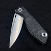 Real Steel Sidus Free Linerlock Folder Luminous shred Carbon Fiber D2