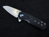 Kizer Lieb Liner Lock Flipper Knife Black G-10 (2.32" Satin) V2541N1