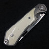 TwoSun TS245 Titanium Slip Joint Bone Inlays M390 Drop Point