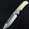 TwoSun TS245 Titanium Slip Joint Bone Inlays M390 Drop Point