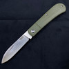 Pena X-Series Spear Point Slip Joint Knife OD Green G-10 (3" Satin)