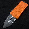 Microtech Exocet Orange Black PS 157-2 OR OTF (Black 1.95in)