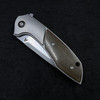 Arcform Catalyst Flipper Knife Ti/Micarta (3.5" Stonewash) TuffKnives