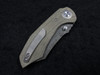 Alliance Designs Matthew Christensen Bangarang Folding Knife 3.125" RWL34 Acid Stonewashed Blade, OD Green Micarta Handles
