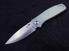 Alliance Designs Signature Series Ray Laconico OG Jasmine Folding Knife 3.125" M390 Drop Point Blade, Jade G10