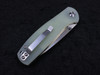 Alliance Designs Signature Series Ray Laconico OG Jasmine Folding Knife 3.125" M390 Drop Point Blade, Jade G10