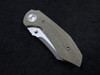 Alliance Designs Matthew Christensen Bangarang Folding Knife 3.125" RWL34 Satin Blade, OD Green Micarta Handles