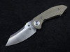 Alliance Designs Matthew Christensen Bangarang Folding Knife 3.125" RWL34 Satin Blade, OD Green Micarta Handles